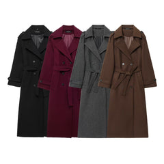 Classic Double Breasted Trench Coat