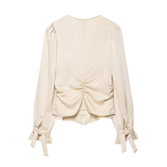 Wrinkle Effect Slim Shirt
