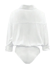Design Collared Siamese Fit Half Sleeve Shirt Top