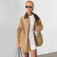 Leather Loose Trench