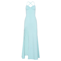 Bare Back Lace up Bow Dress