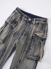 Street Tide Brand Waste Soil Cargo Jeans