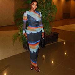 Printing Slim Fit Dress