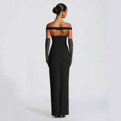 Elegant Tube Top Backless Dress