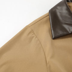 Leather Loose Trench