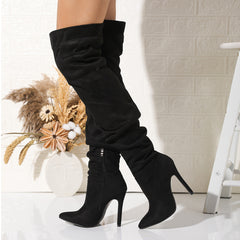 High Leg Suede Boot