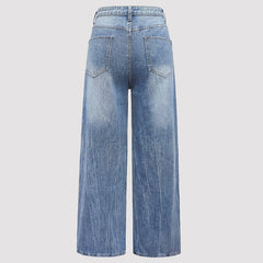 White Pearl Straight Leg Denim