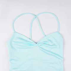 Bare Back Lace up Bow Dress