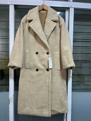 Faux Fur Wool Coat