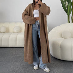 Long Sleeve Wool Overcoat Trench Coat