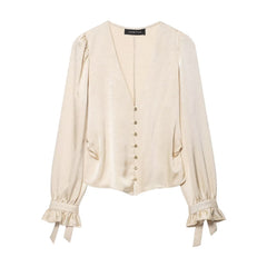 Wrinkle Effect Slim Shirt