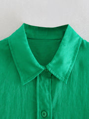 Loose Single-Breasted Shirt