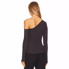 Slant Shoulder T shirt Top