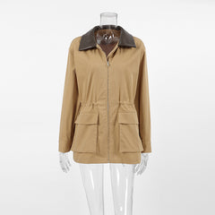 Leather Loose Trench