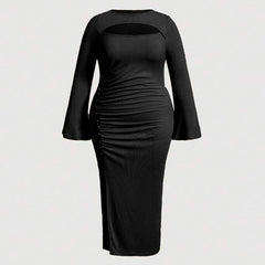 Slim Fit Sheath Sexy Cutout Dress