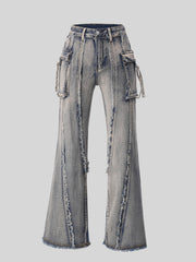 Street Tide Brand Waste Soil Cargo Jeans