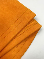 Elegant Waist Tight Hip Wrapped Solid Color Dress