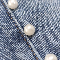 White Pearl Straight Leg Denim