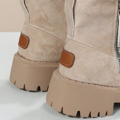 Short Thick Soled round Toe Snow Boots