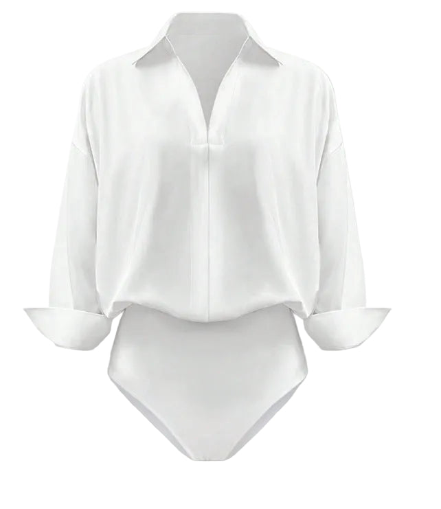 Design Collared Siamese Fit Half Sleeve Shirt Top