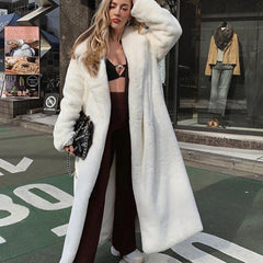 Winter Faux Rabbit Fur Coat