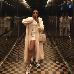 Winter Faux Rabbit Fur Coat