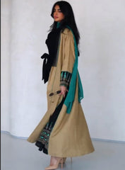 Casual Mid Length Robe Trench Coat