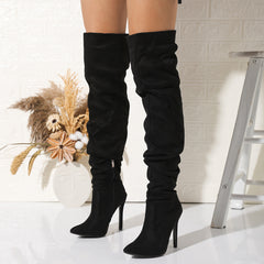 High Leg Suede Boot