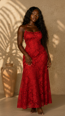 French Sexy Backless Cross Strap Cut Floral Dress